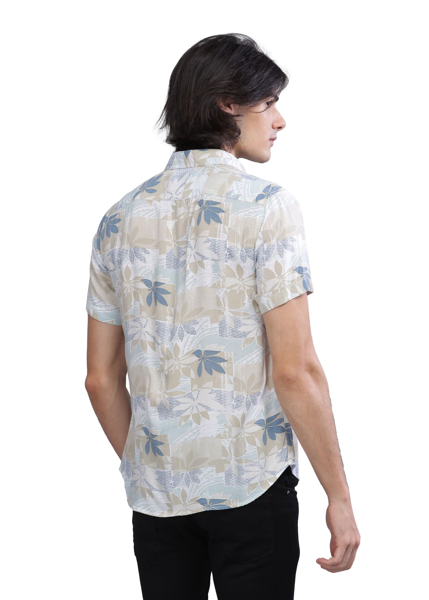 Olive Patch Printed Shirt - Tusok