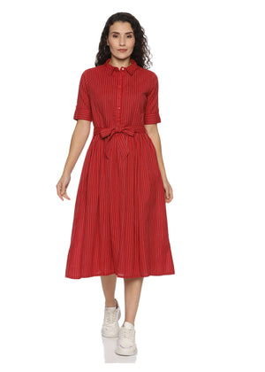 Scarlet Cotton Women Dress