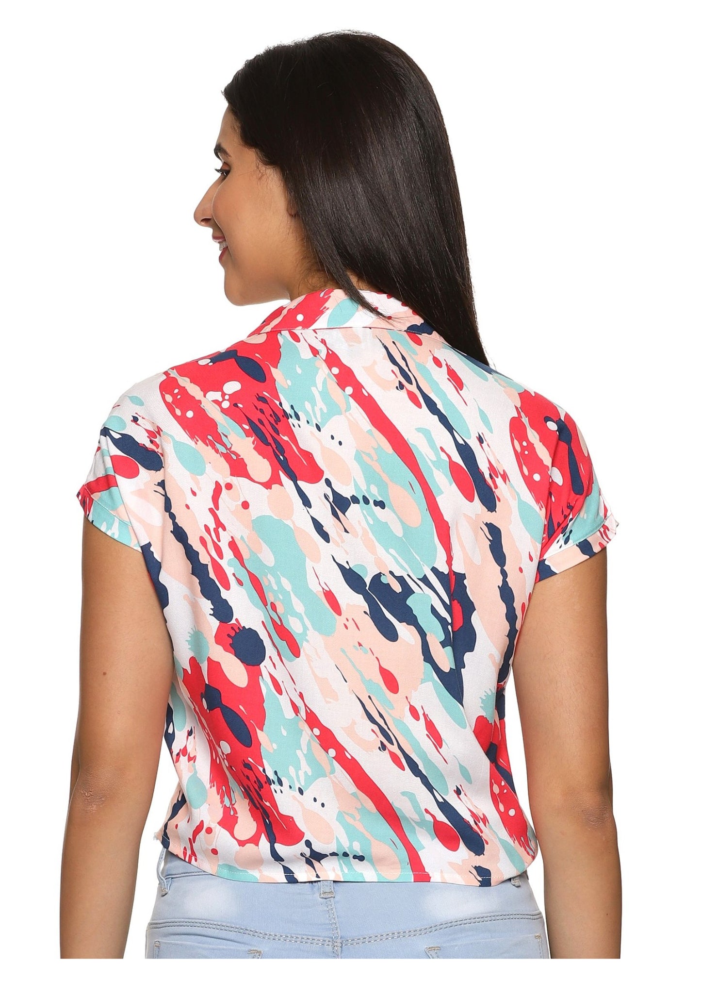 Lava Front Knot Women Shirt - Tusok