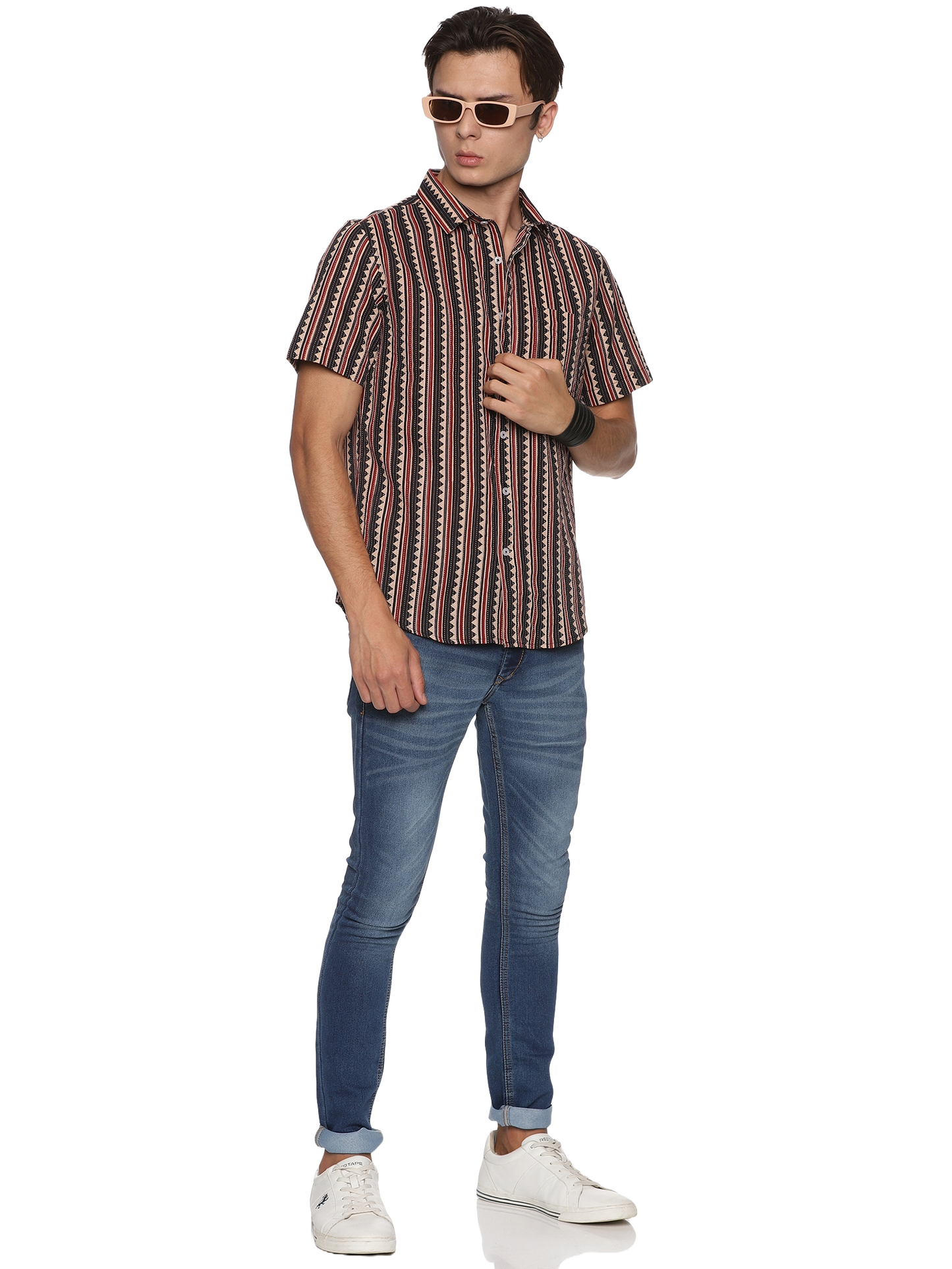 Raspberry Cotton Shirt - Tusok