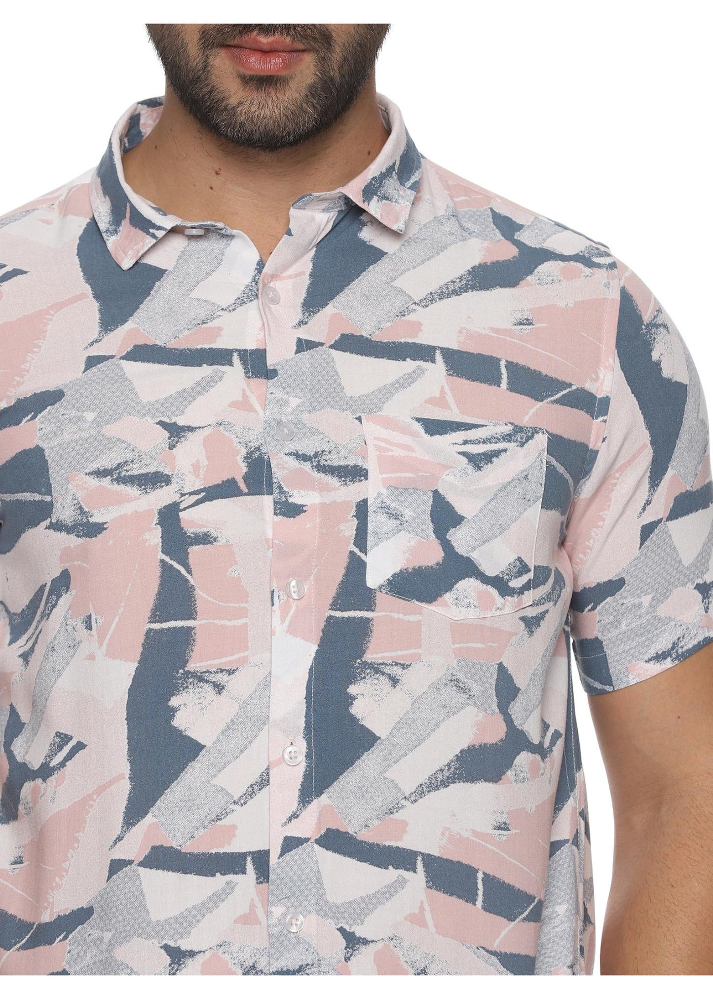 Pink Thunder Mens Printed Shirt