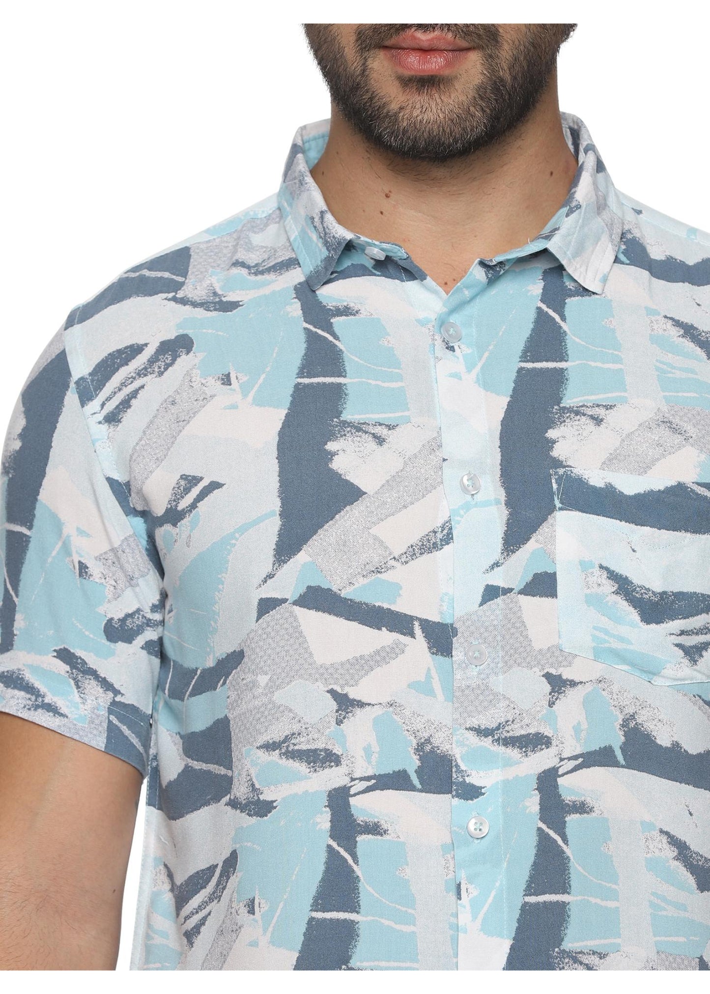 Sky Thunder Mens Printed Shirt