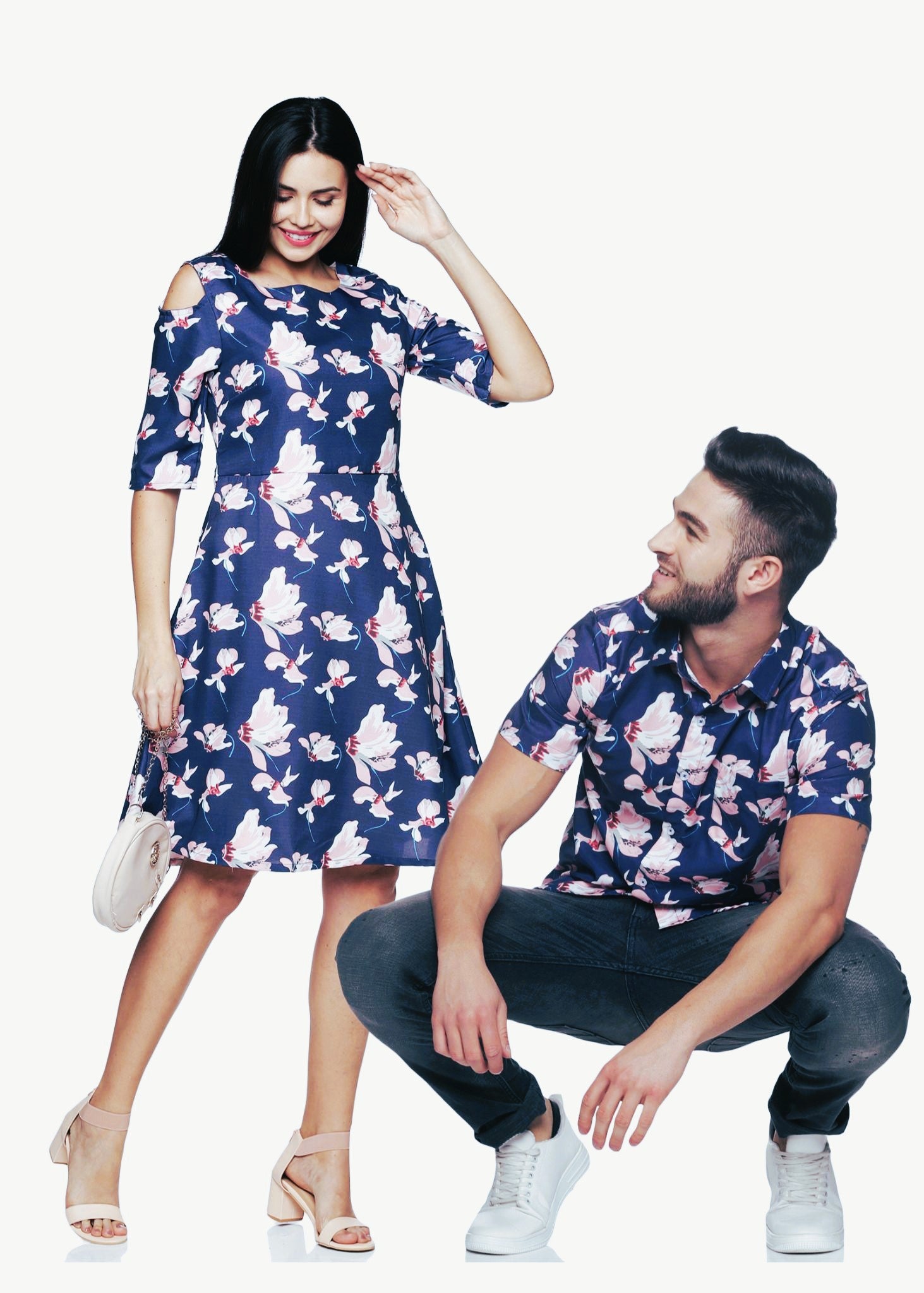 couples matching shirt dresses Patpat Family Matching Outfits Mommy and Me Hawaiian Shirt for Men Short-sleeve Caribbean Mens Dress Shirts for Couple Father's Day GiftsM-XXL, Men's,