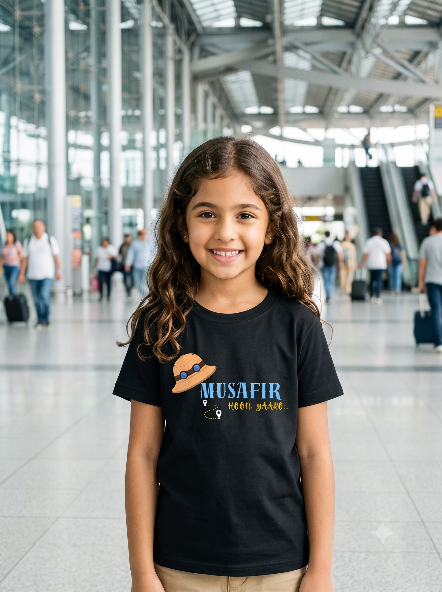 Musfair Hoon Yaaro Girls Tshirt