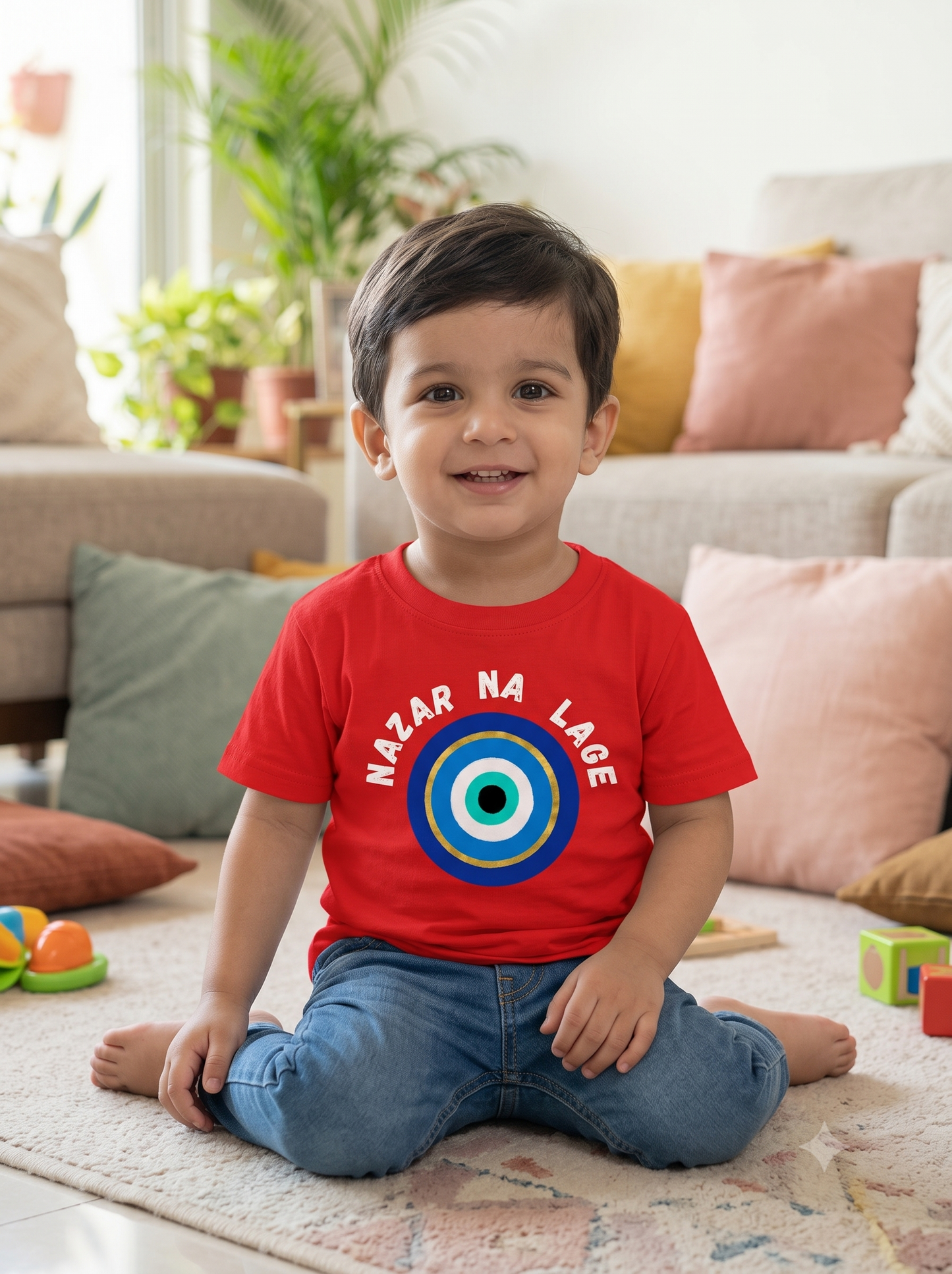 Nazar Na Lage Evil Eye Boys Tshirt