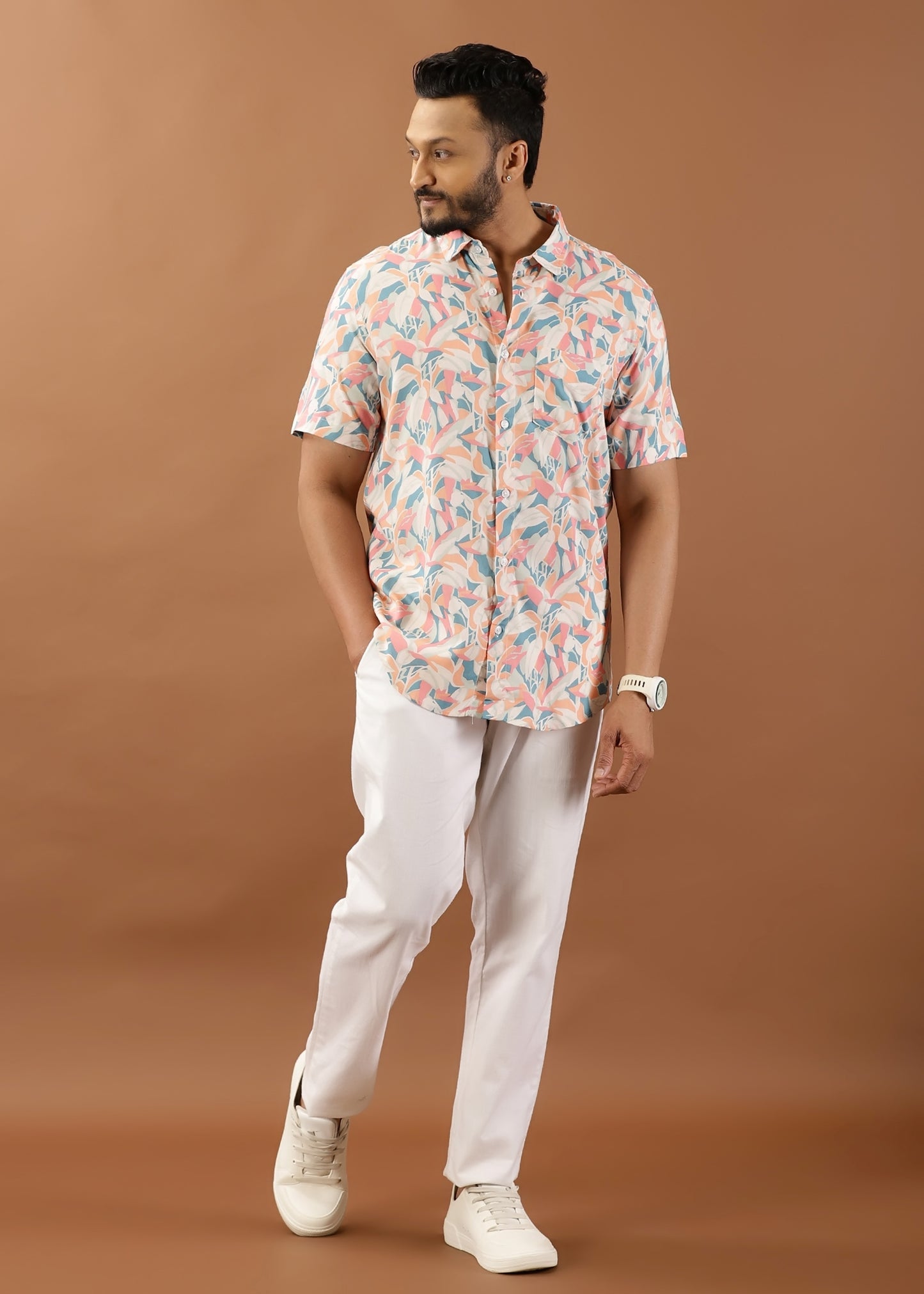 Mosaic Printed Mens Shirt
