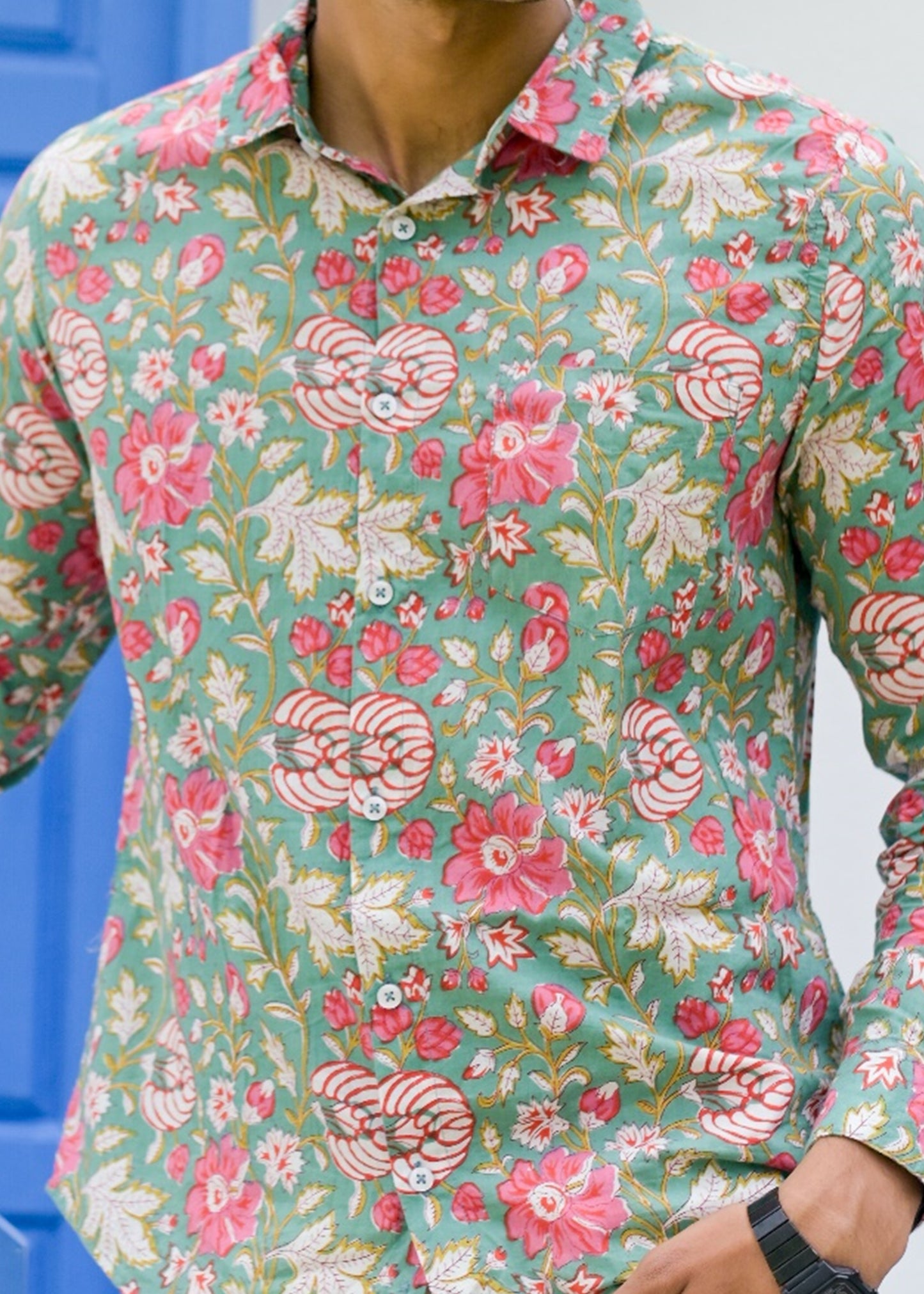Chitra Cotton Mens Full Shirt - Tusok
