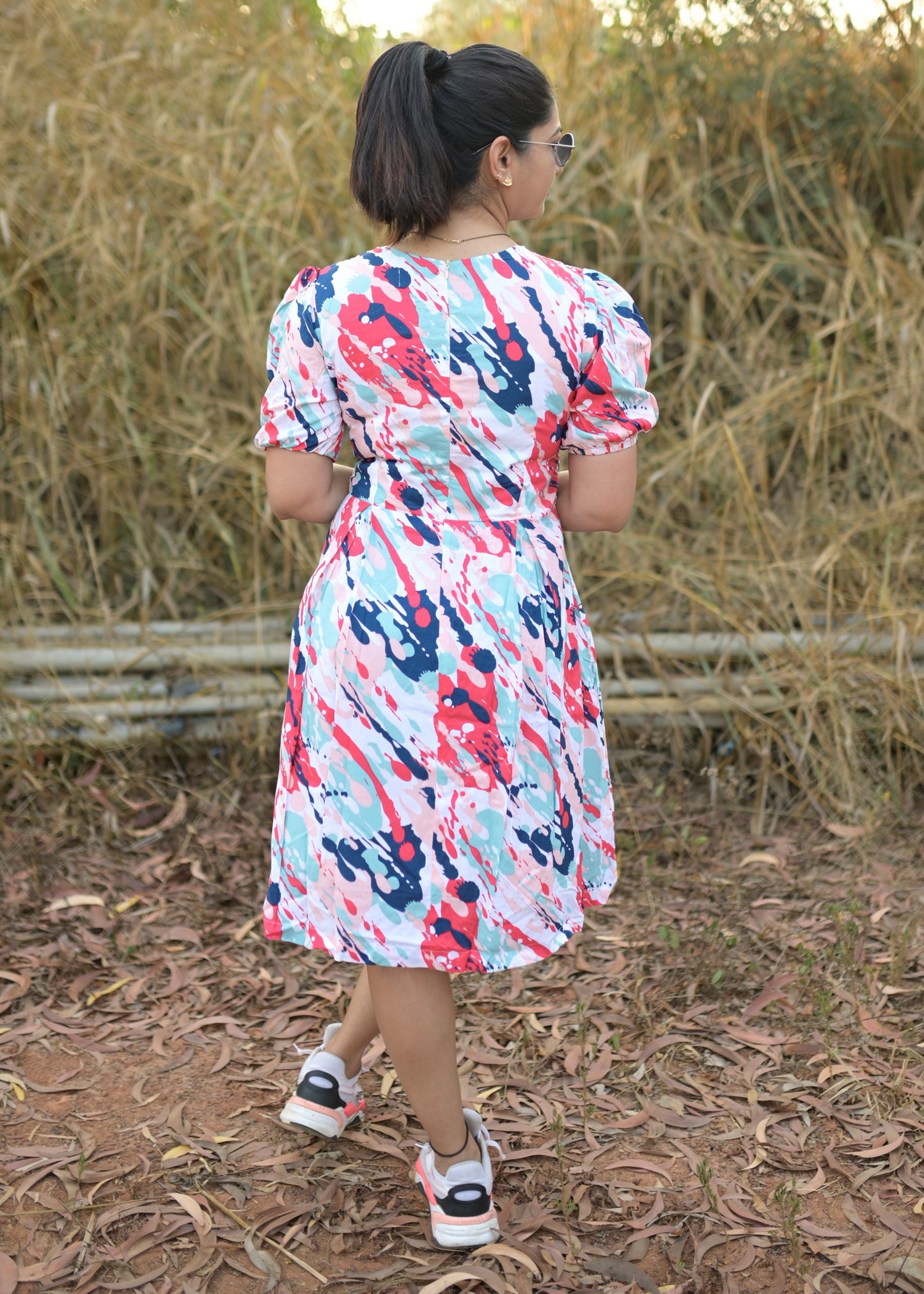 Flames Couple Matching Shirt and Dress