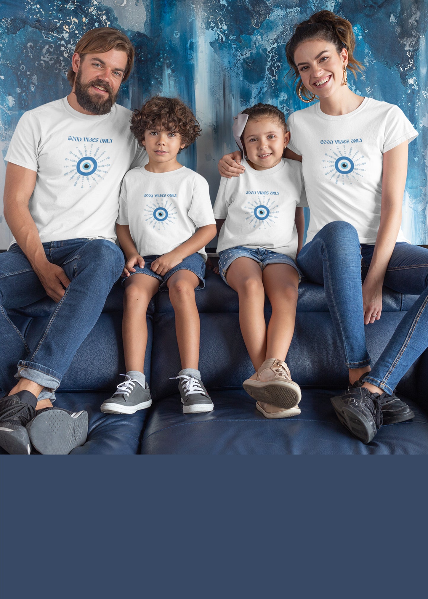 Evil Eye Print Family Tshirt