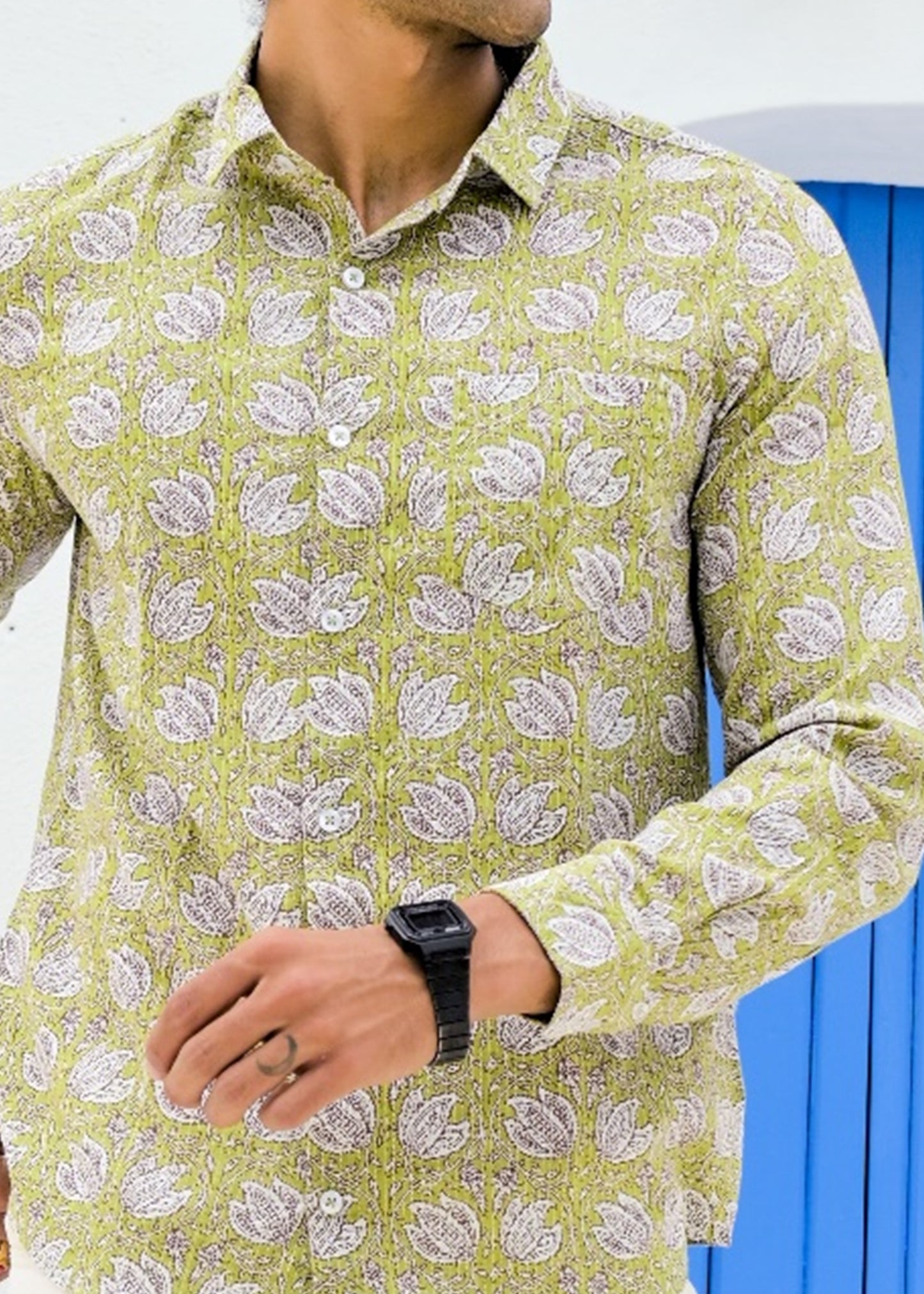 Darpan Katha Cotton Mens Full Shirt - Tusok