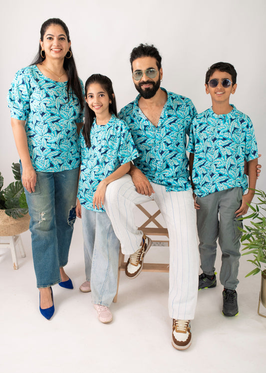 Aqua Family Matching Combo