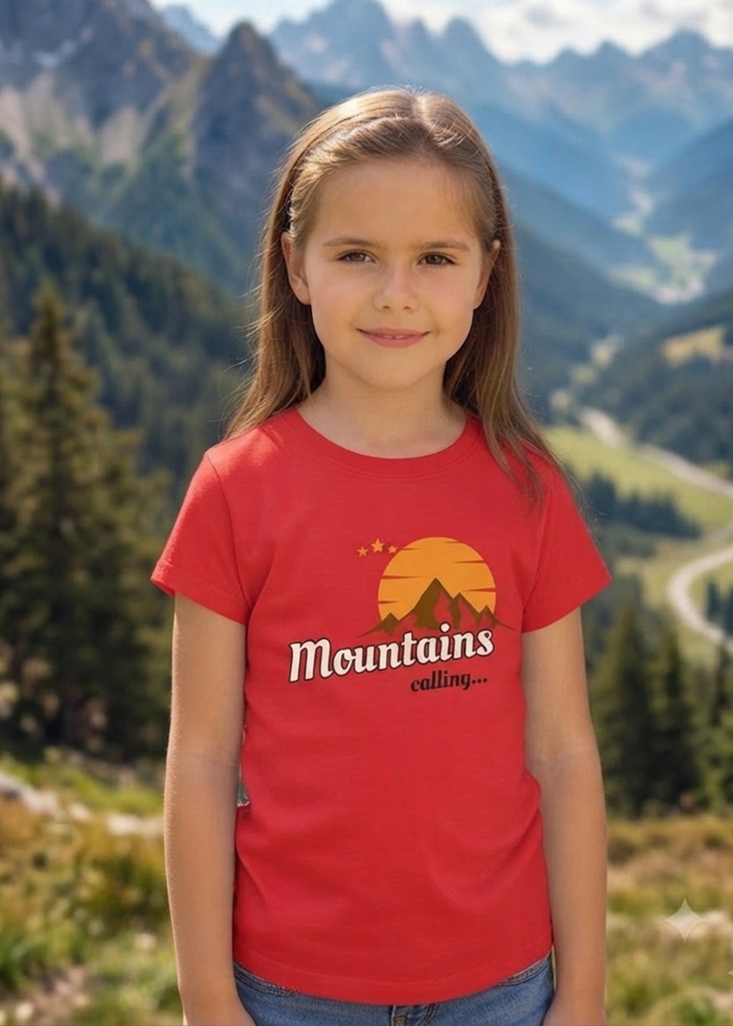 Mountain Calling Girls Tshirt