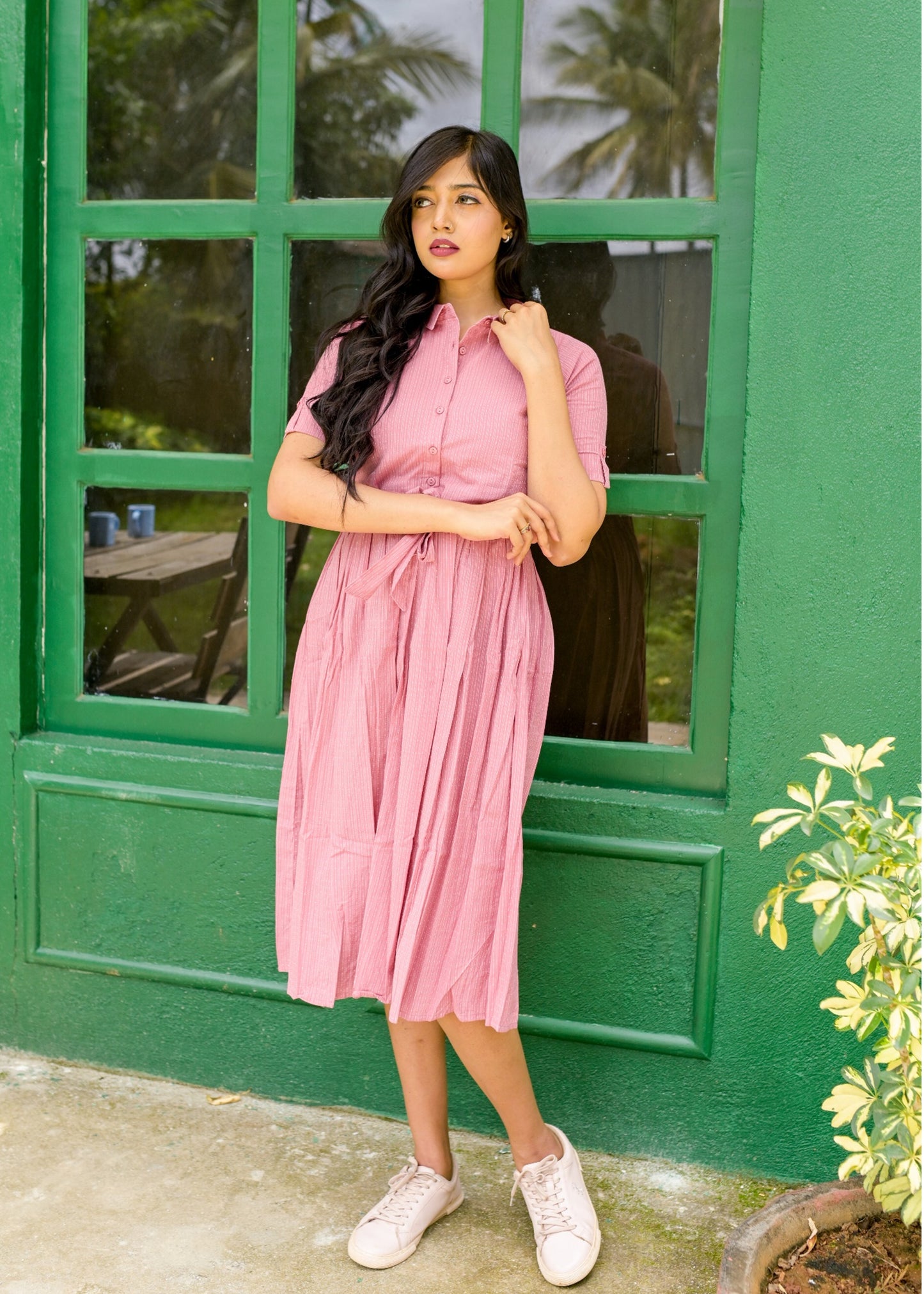 Garnet Couple Matching Shirt and Dress - Tusok