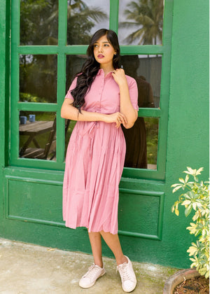 Garnet Cotton Women Dress