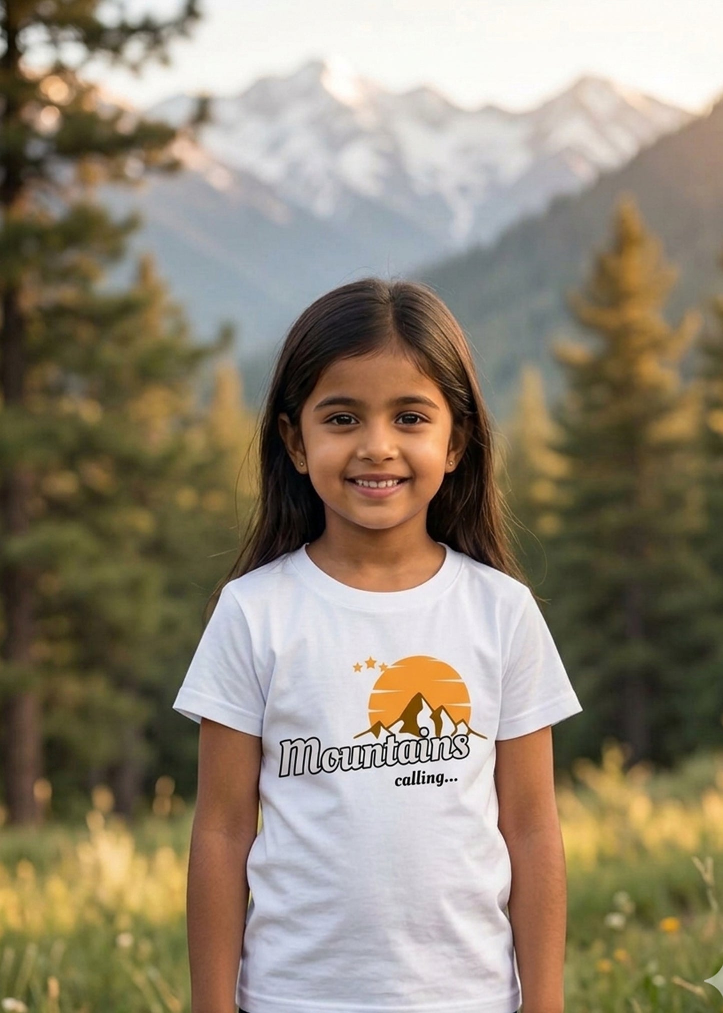 White Mountain Calling Girls Tshirt