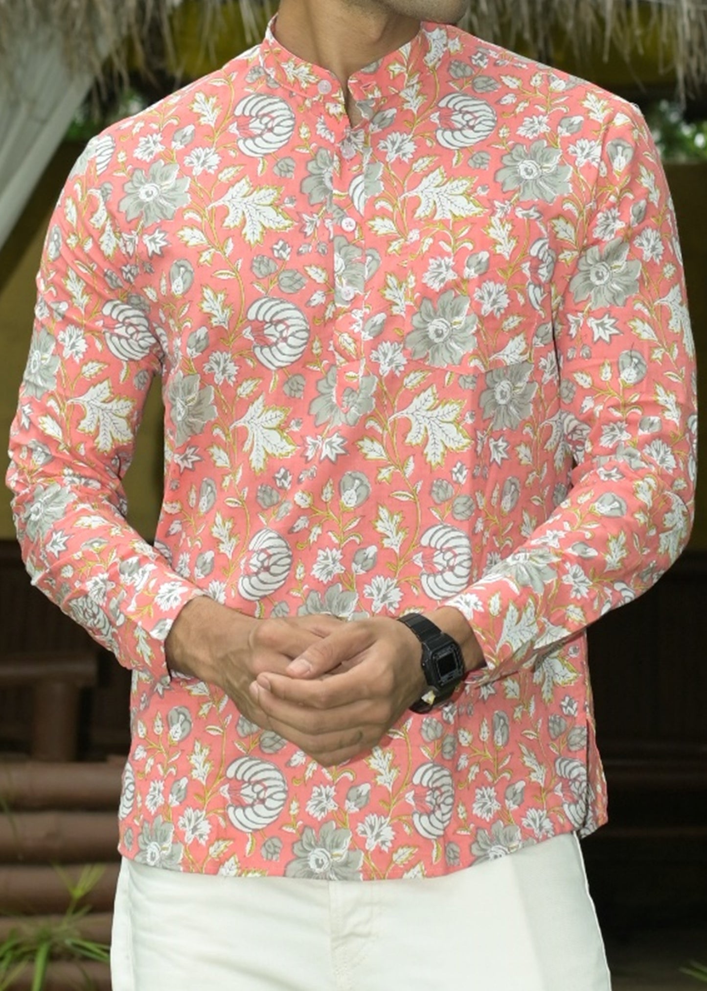 Mehar Cotton Mens Short Kurta - Tusok