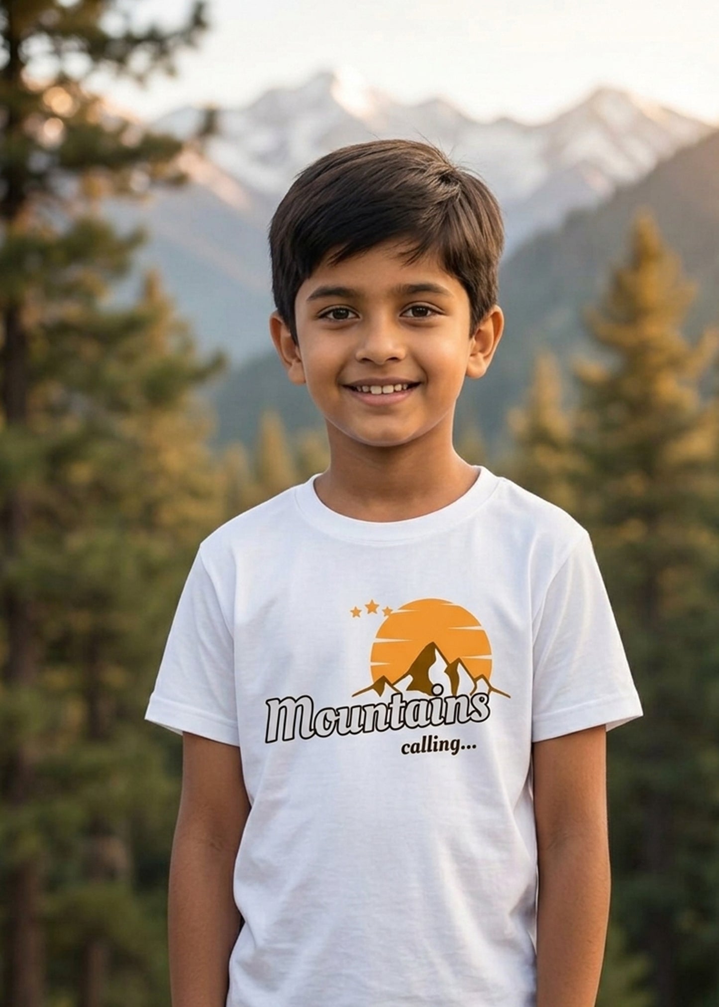 White Mountain Calling Boys Tshirt