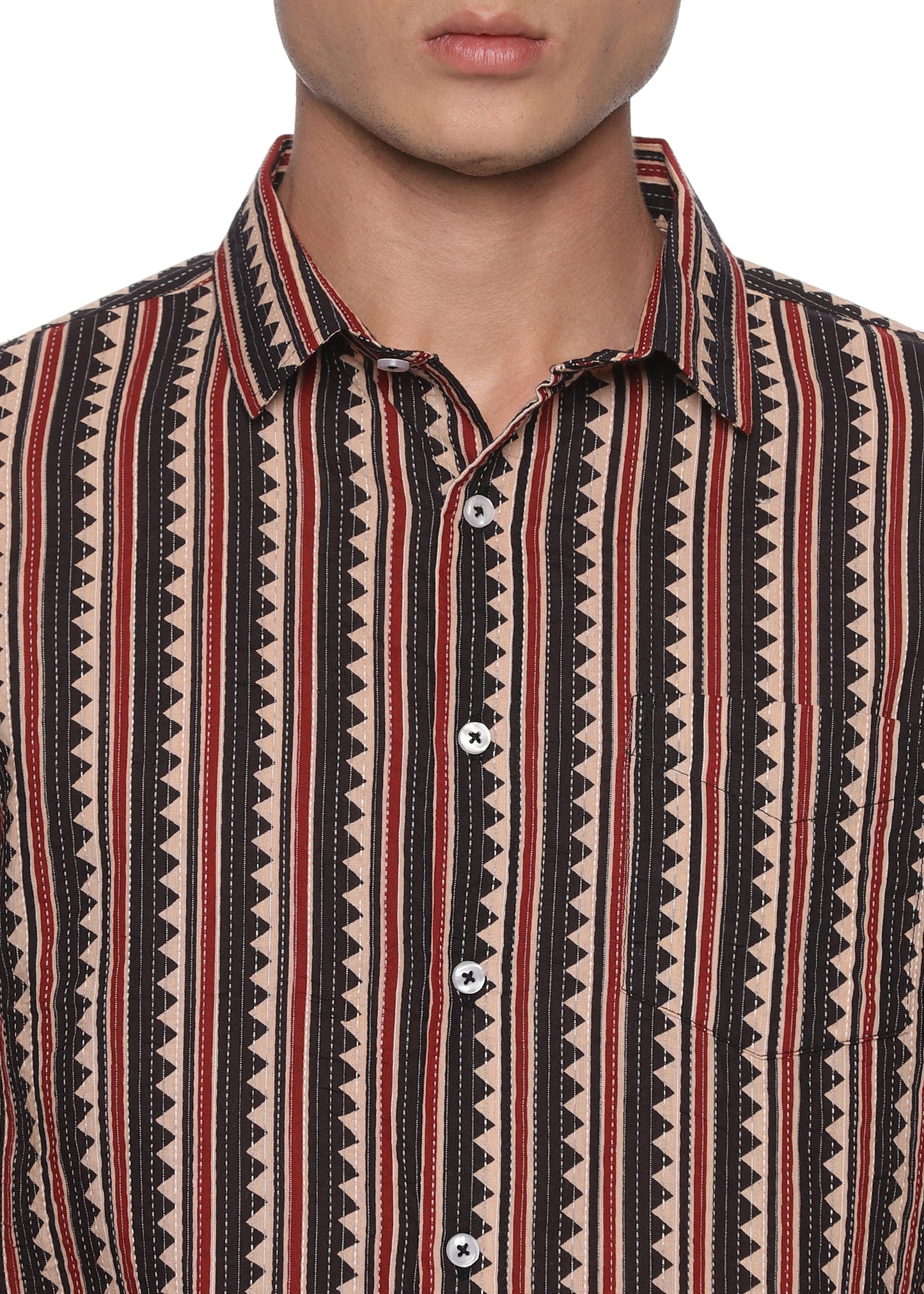 Raspberry Cotton Shirt - Tusok