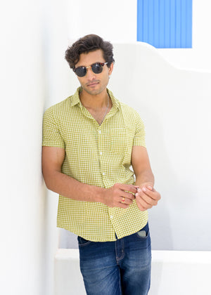 Green-Box Cotton Mens Shirt