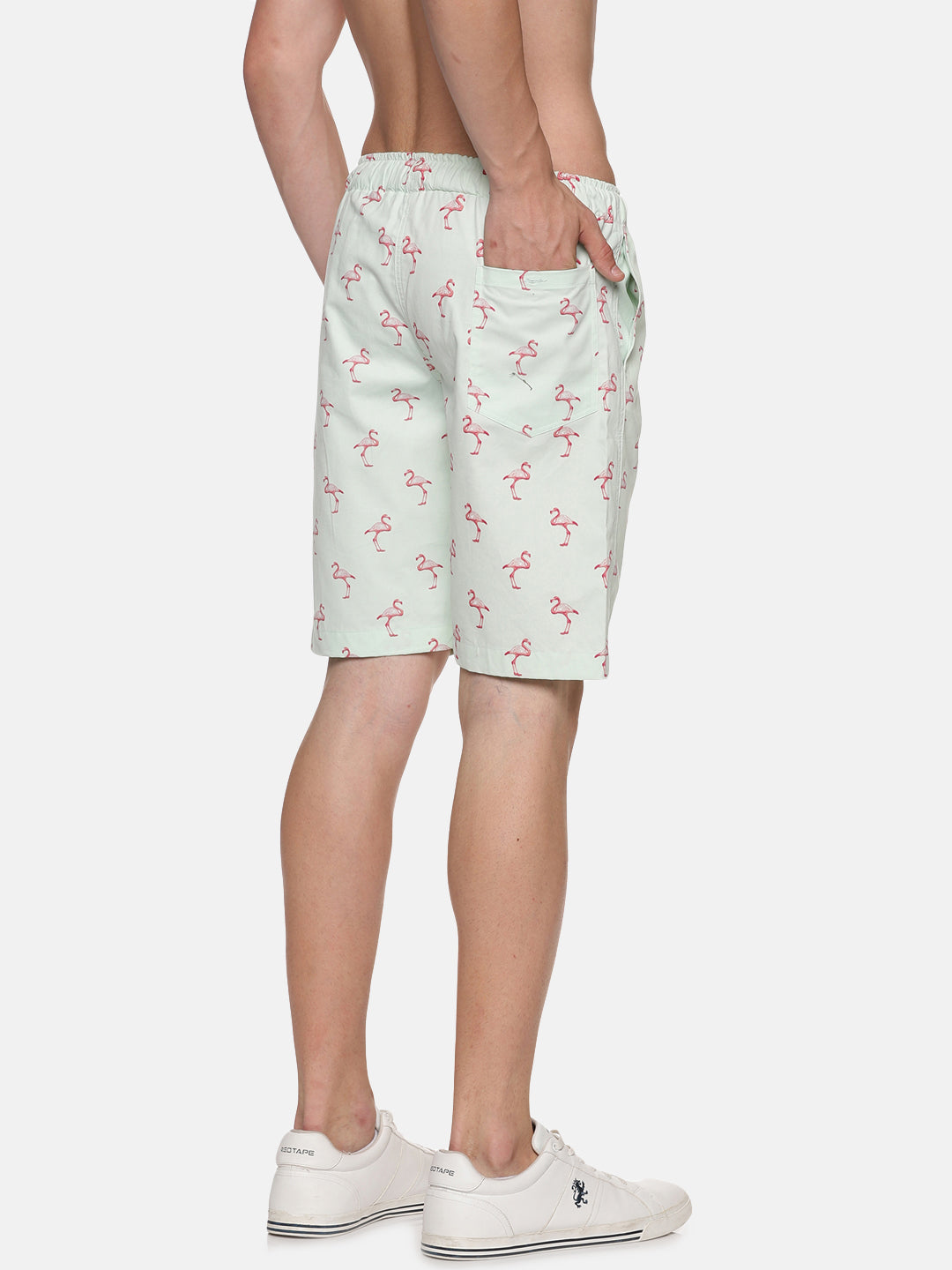 Coastal Men's Flamingo Printed Shorts - Tusok