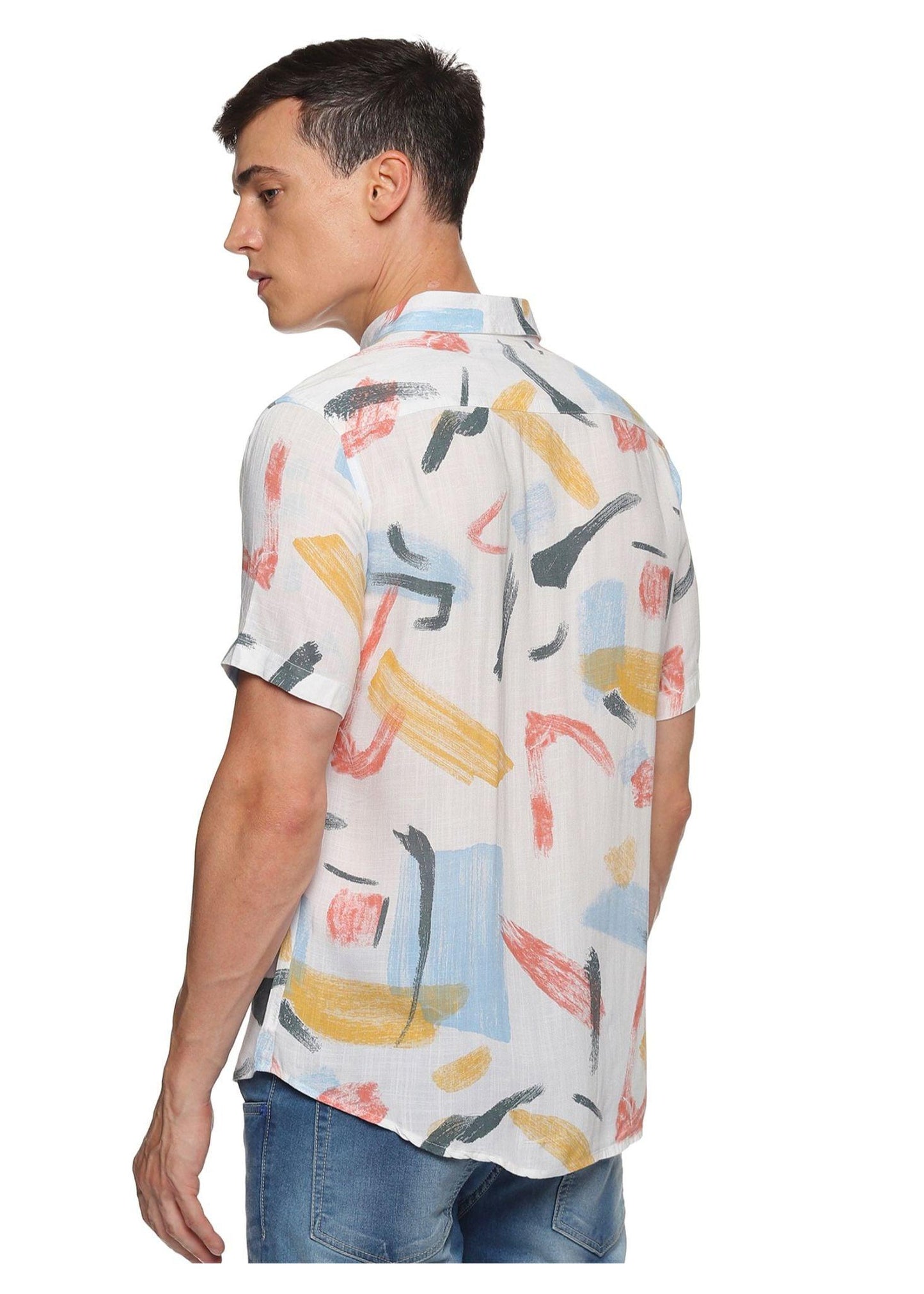 Yellow Random Printed Shirt - Tusok