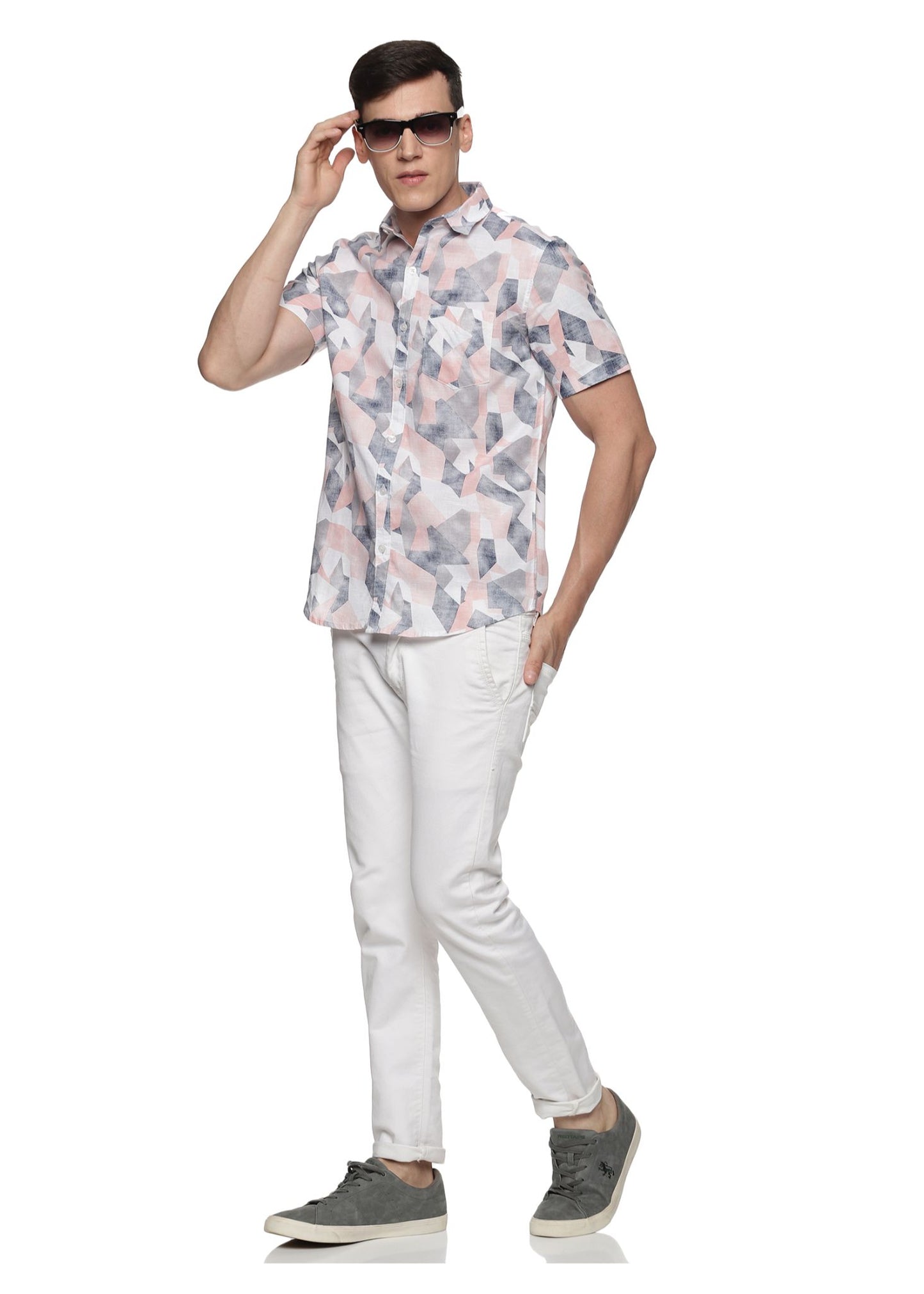 Pink Maze Printed Shirt - Tusok