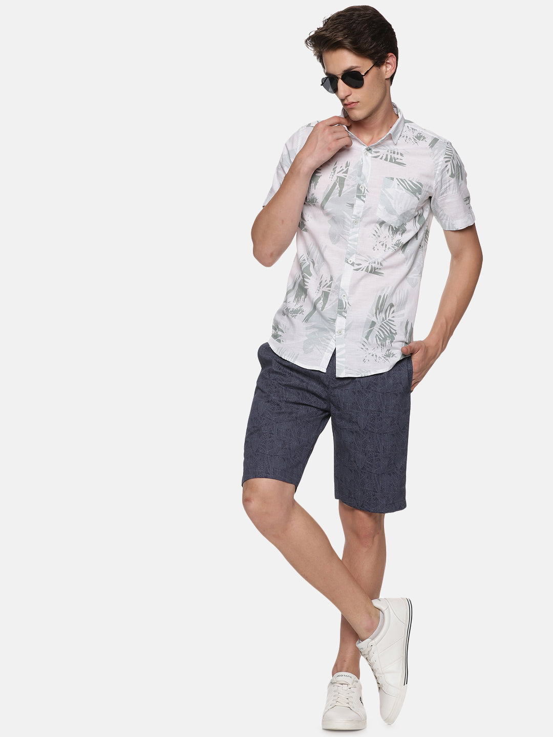 Charcoal Men's Printed Shorts - Tusok