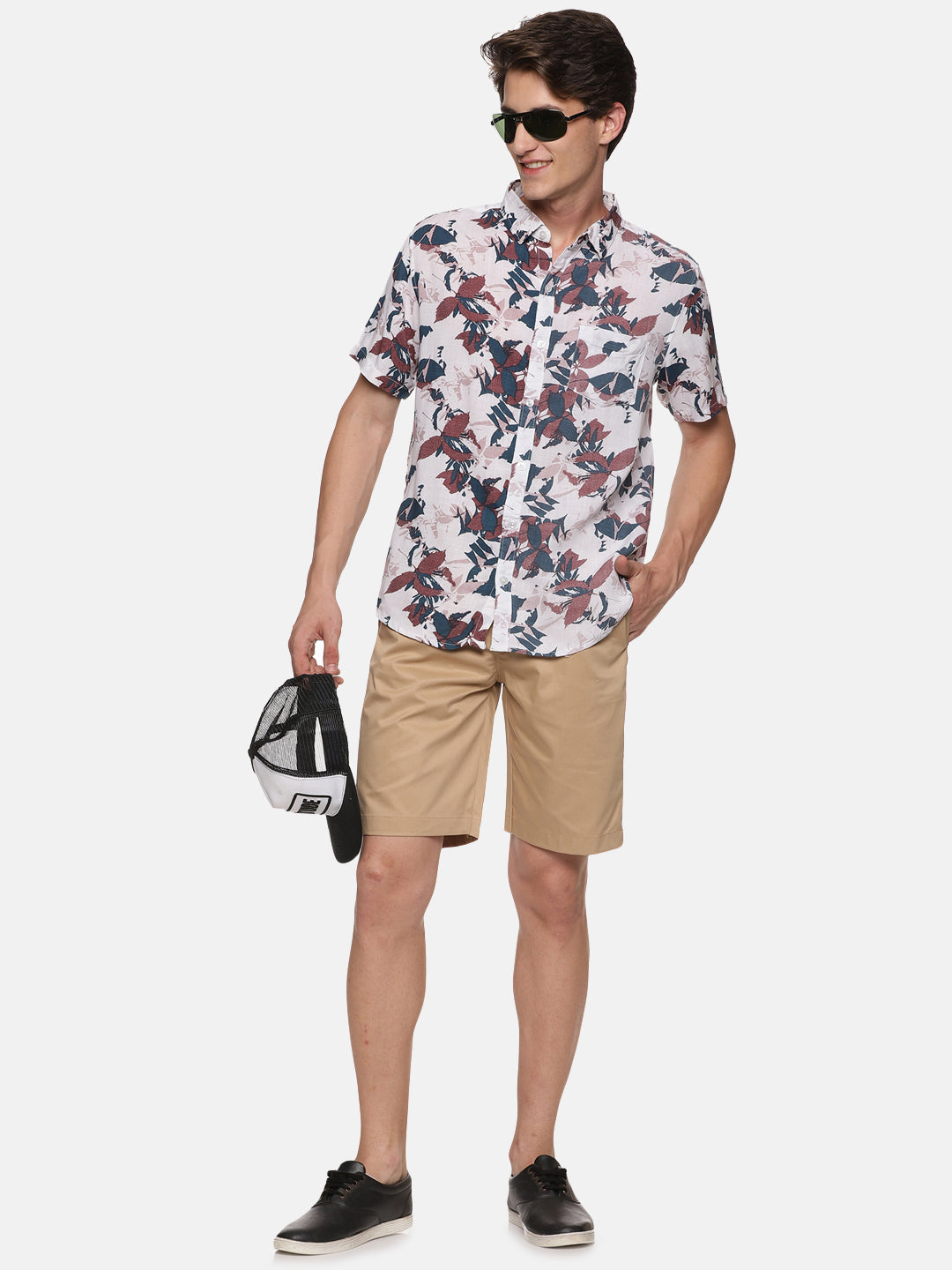 Khaki Solid Men's Shorts - Tusok
