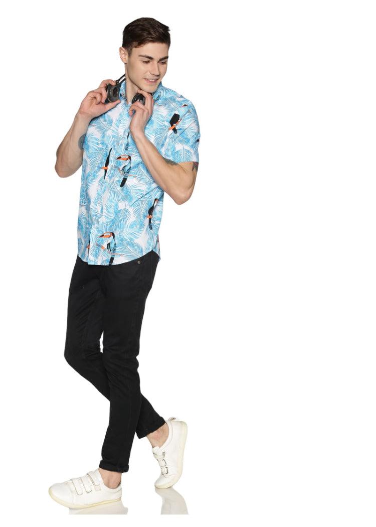Azure Printed Shirt - Tusok
