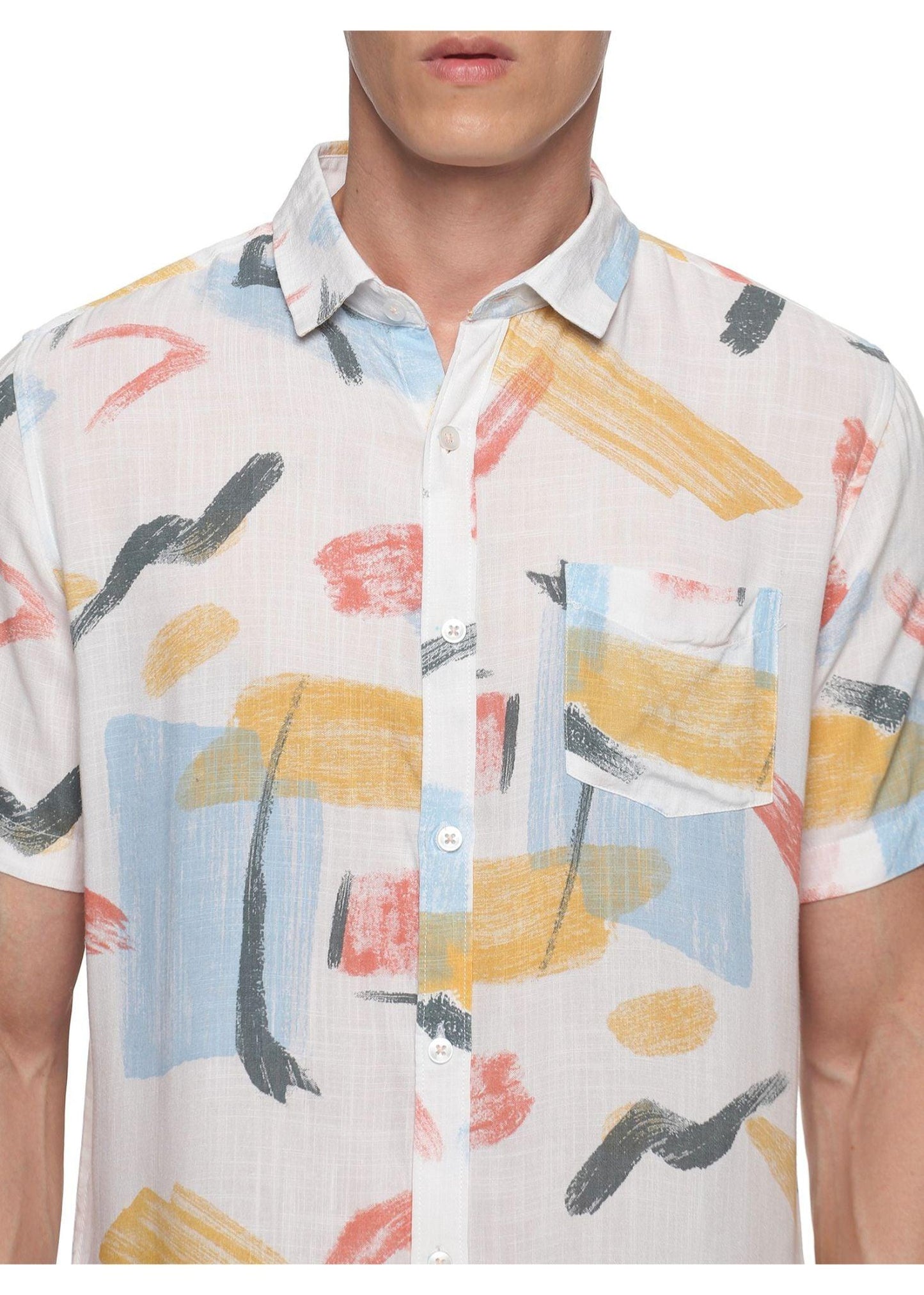 Yellow Random Printed Shirt - Tusok