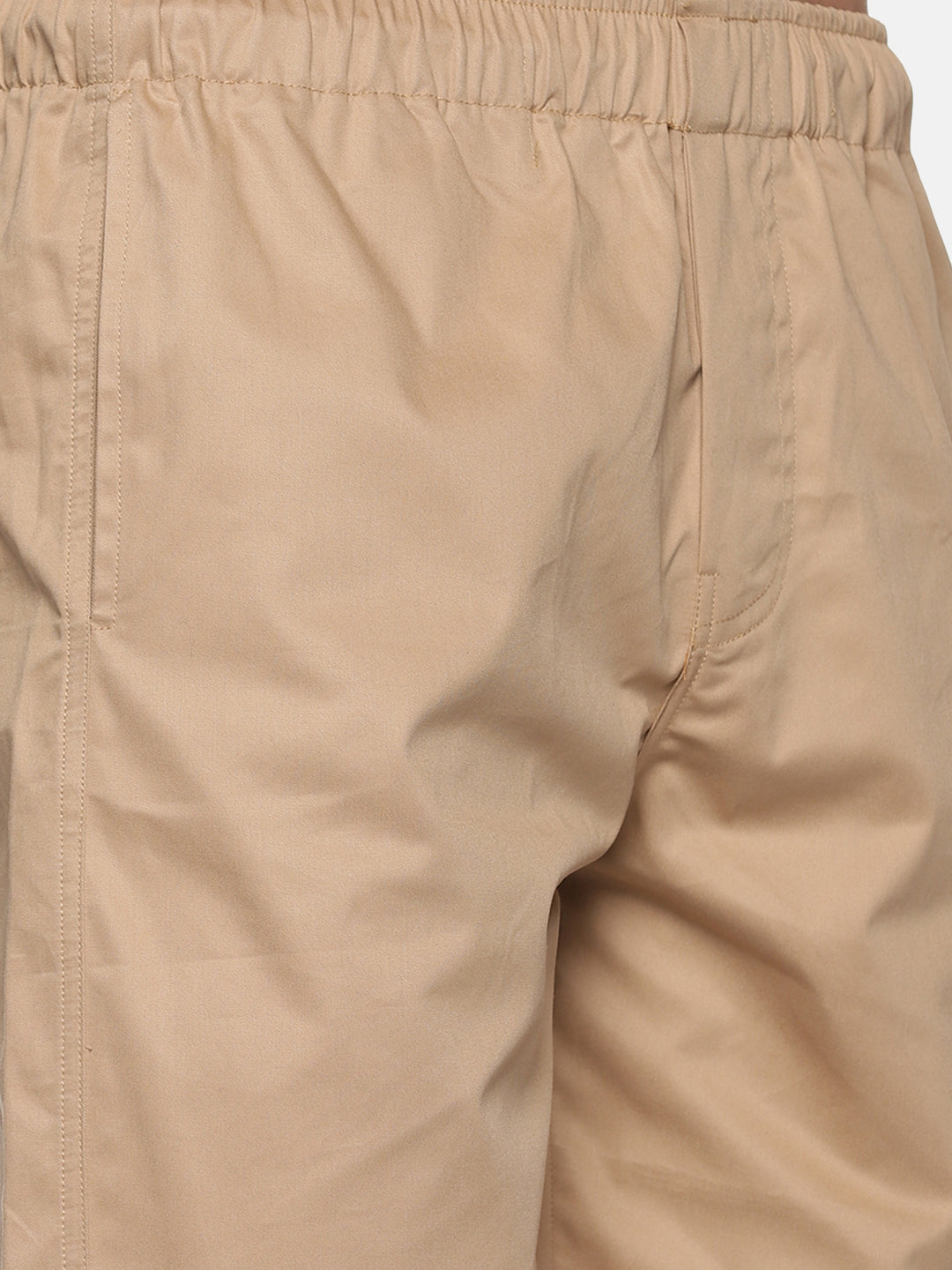 Khaki Solid Men's Shorts - Tusok