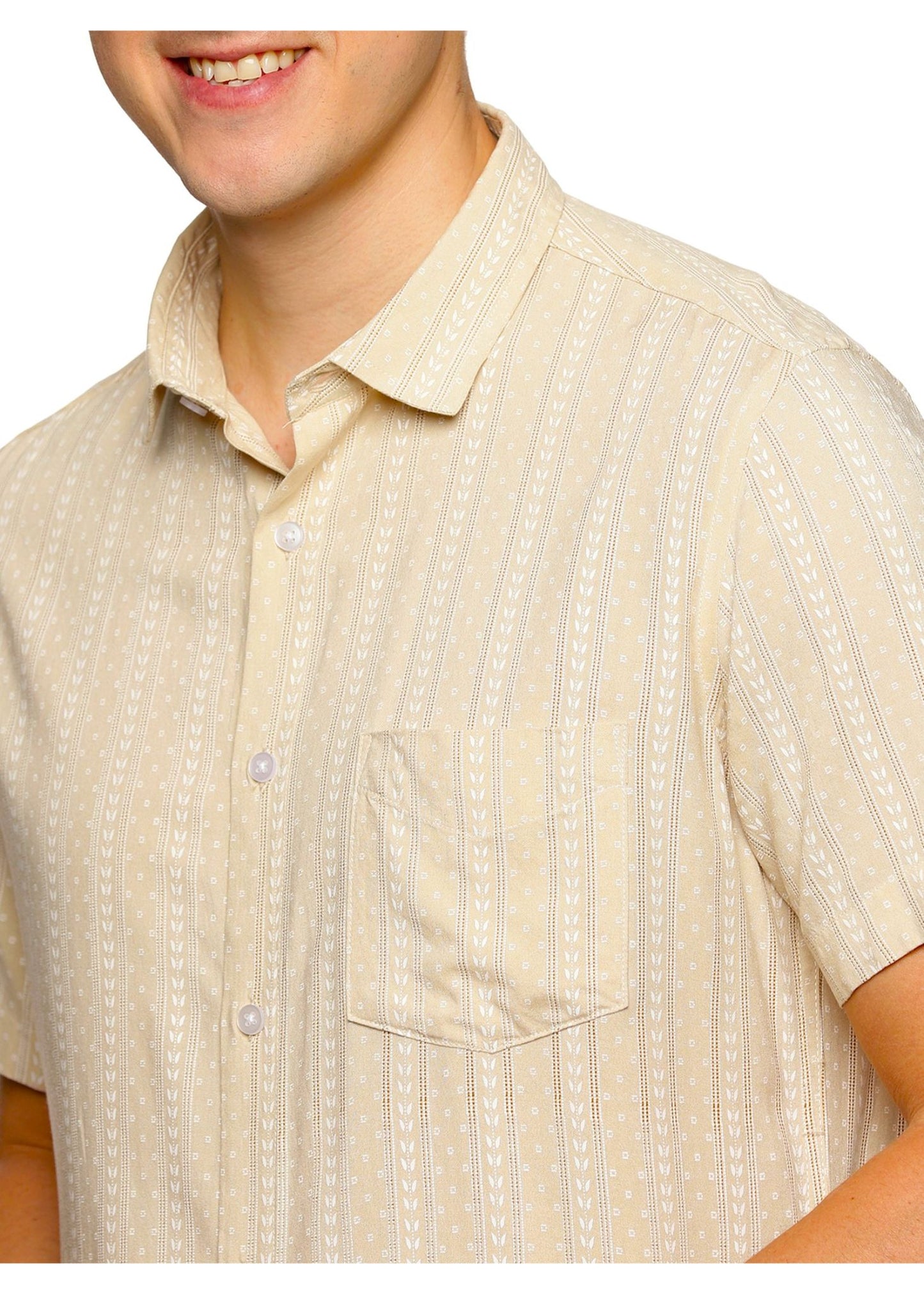 Cream Pie Printed Shirt - Tusok