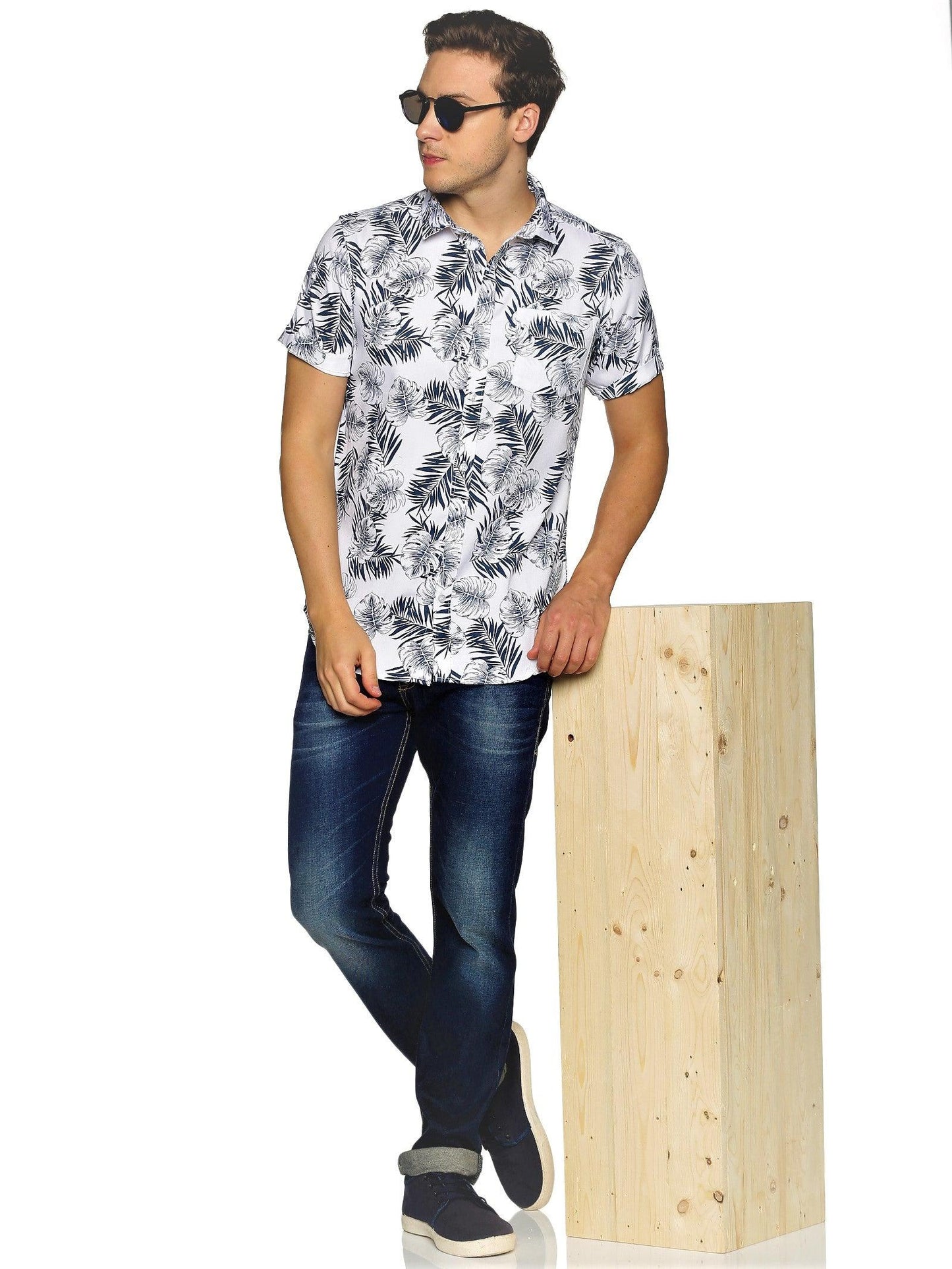 Grey Zebra Printed Shirt - Tusok