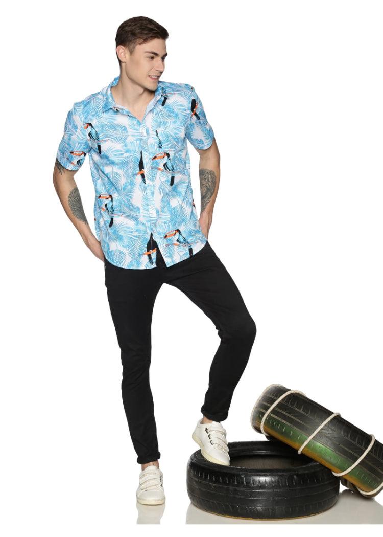 Azure Printed Shirt - Tusok