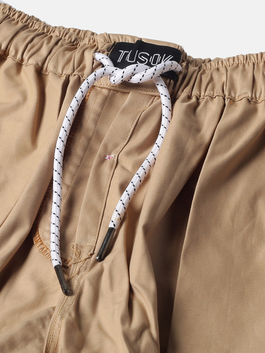 Khaki Solid Men's Shorts - Tusok