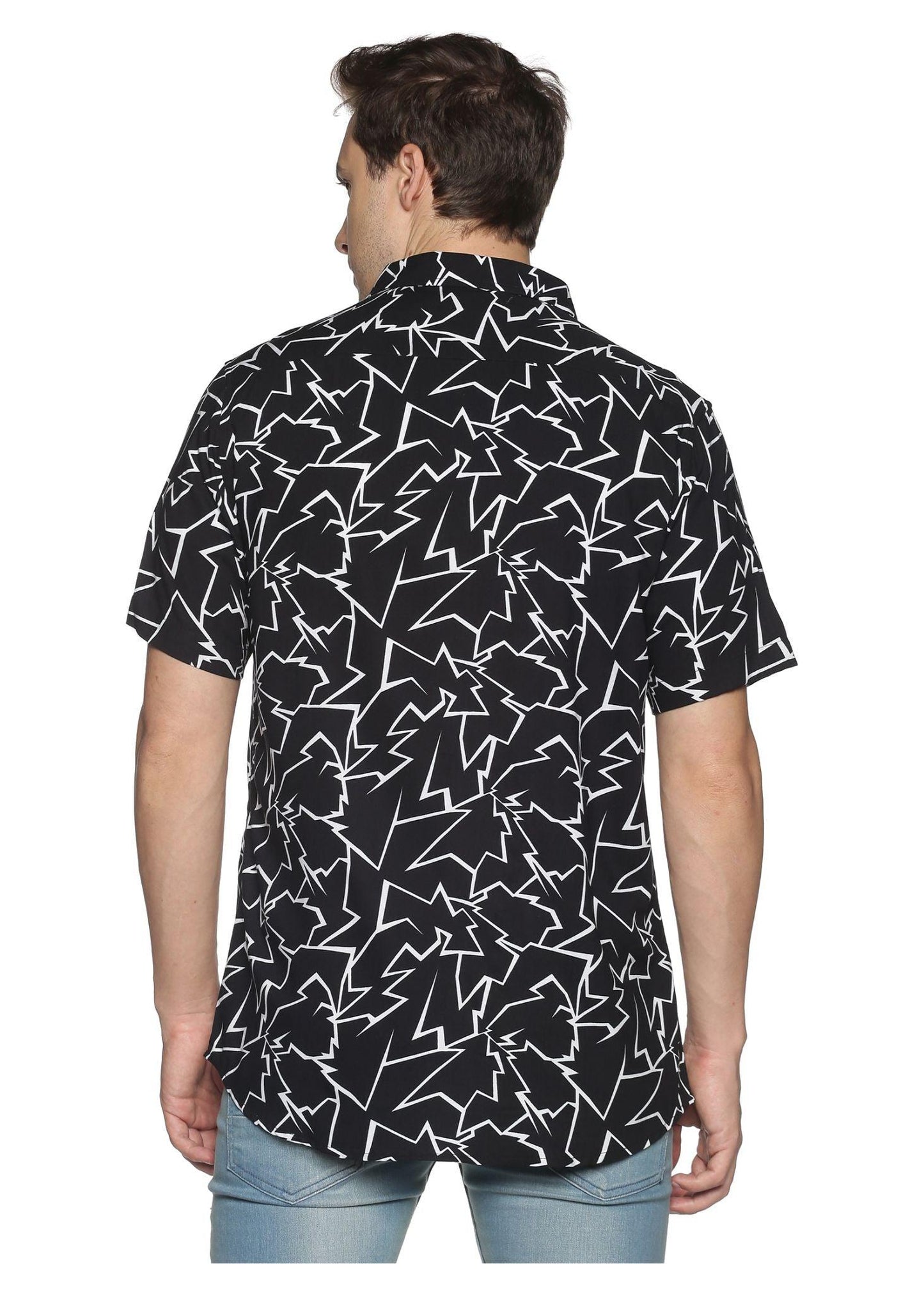 Black Vector Printed Shirt - Tusok
