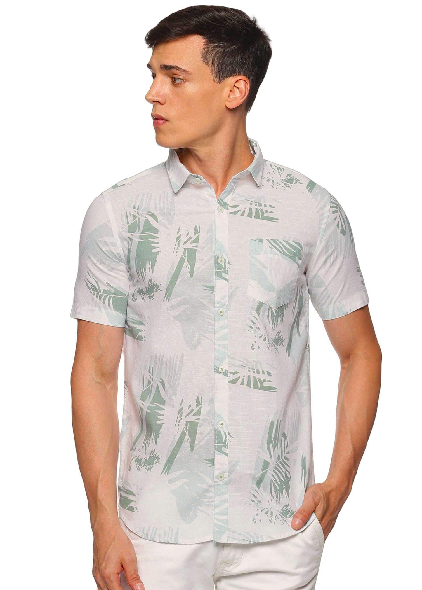 Green Overcast Printed Shirt - Tusok