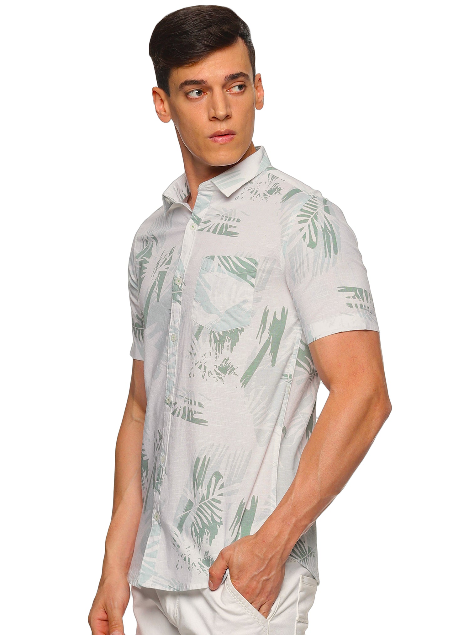 Green Overcast Printed Shirt - Tusok