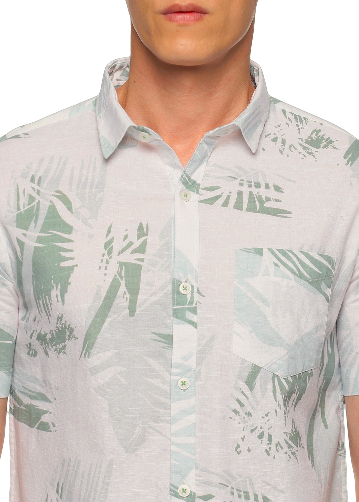 Green Overcast Printed Shirt - Tusok