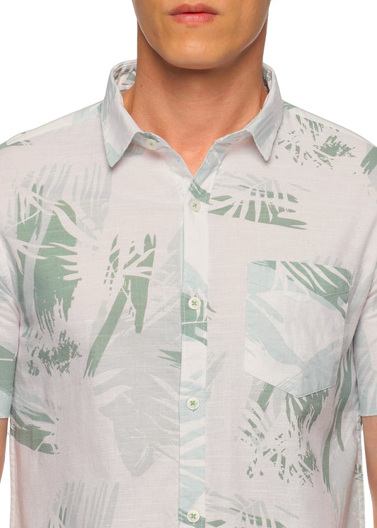 Green Overcast Printed Shirt - Tusok