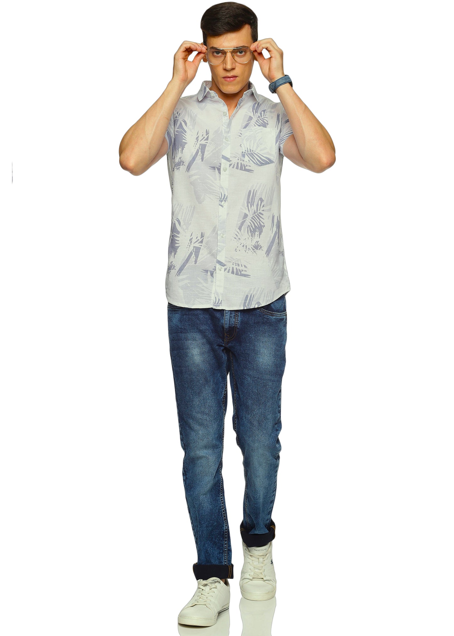 Grey Overcast Printed Shirt - Tusok