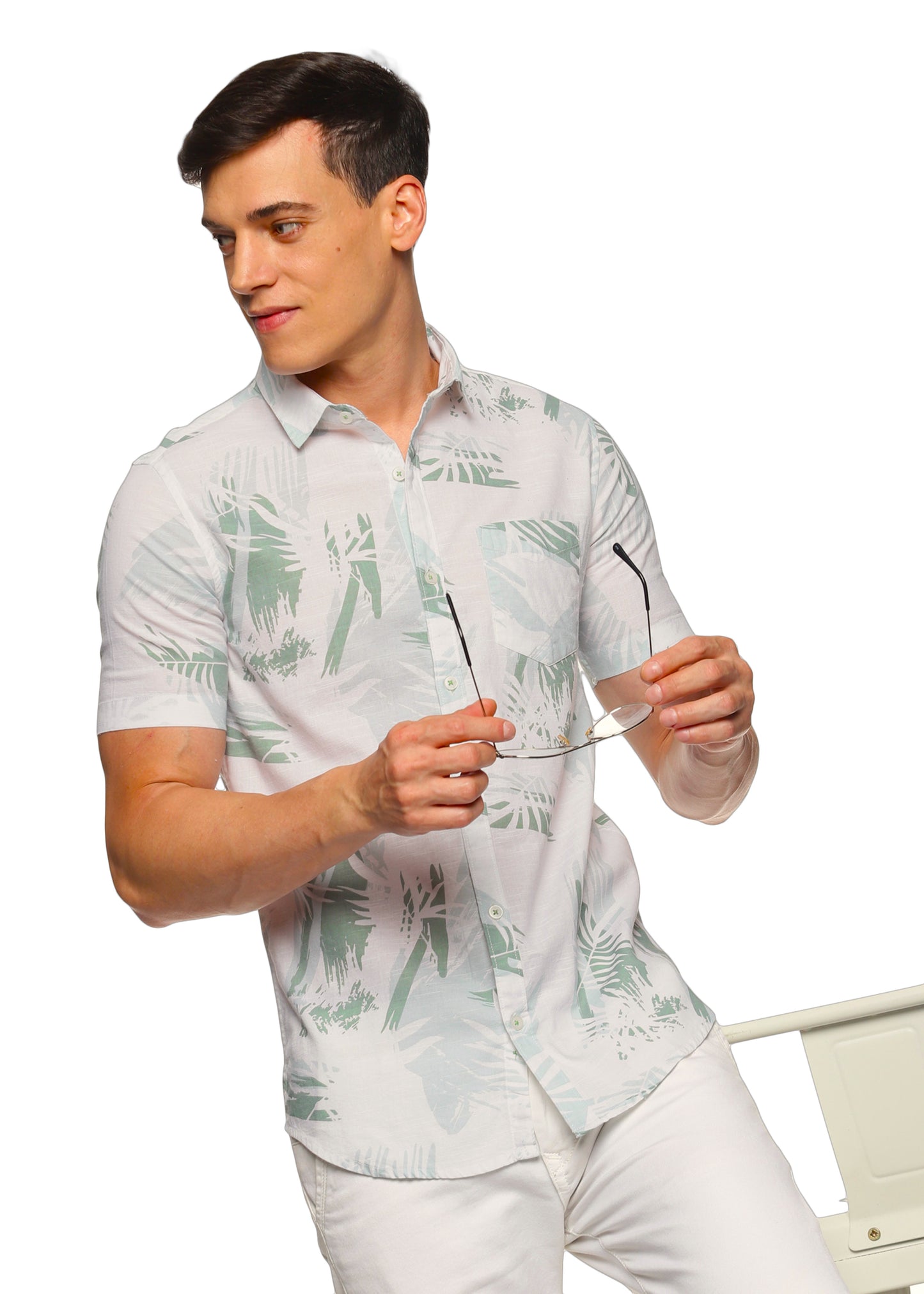 Green Overcast Printed Shirt - Tusok