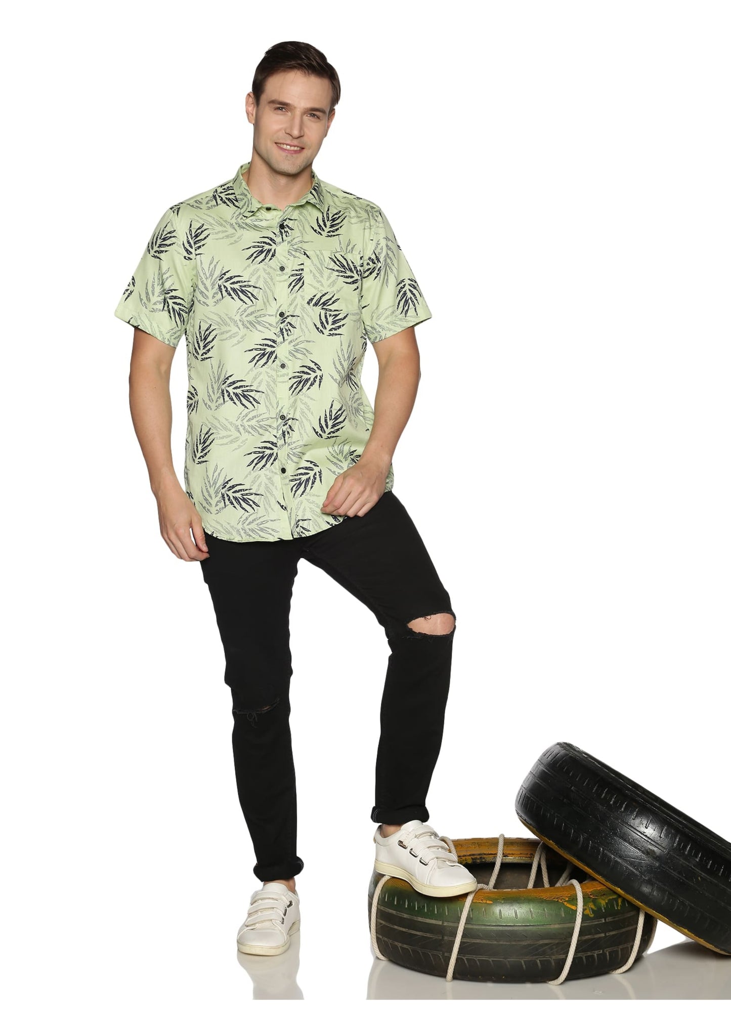 Neon Mapple Printed Shirt - Tusok