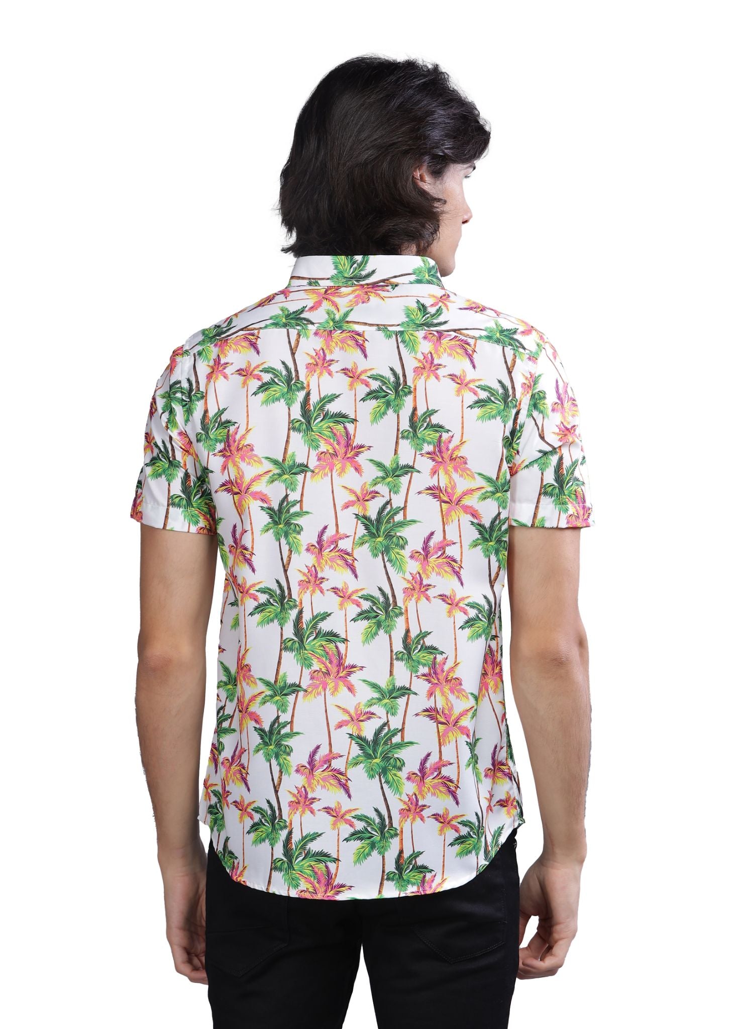 Neon Palm Printed Shirt - Tusok