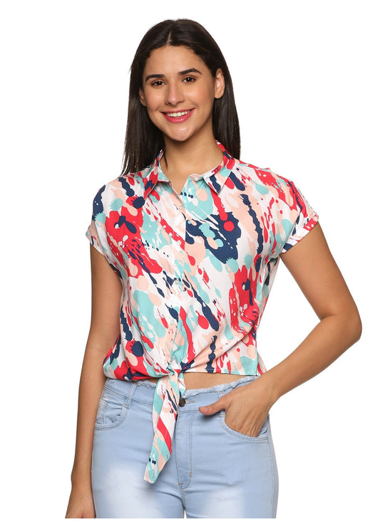 Lava Front Knot Women Shirt - Tusok