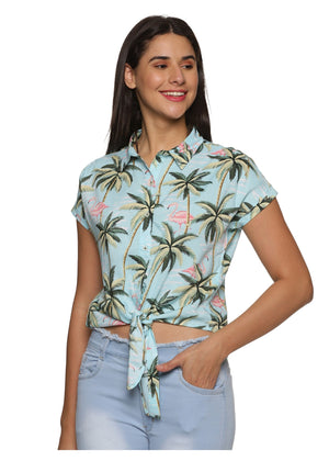 Cruise Front Knot Women Shirt