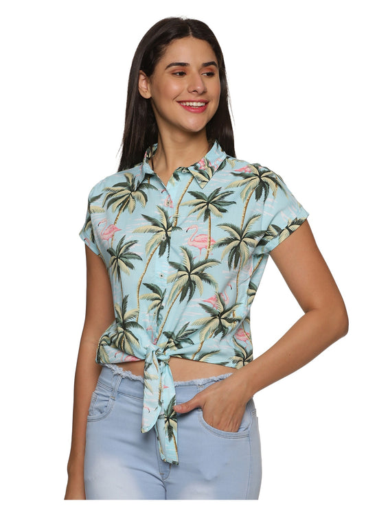 Cruise Front Knot Women Shirt - Tusok