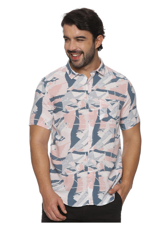 Pink Thunder Mens Printed Shirt