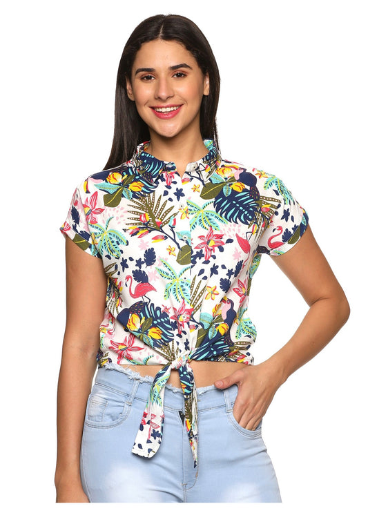 Vienna Front Knot Women Shirt - Tusok