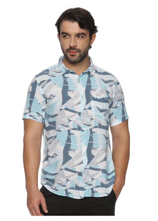 Sky Thunder Mens Printed Shirt